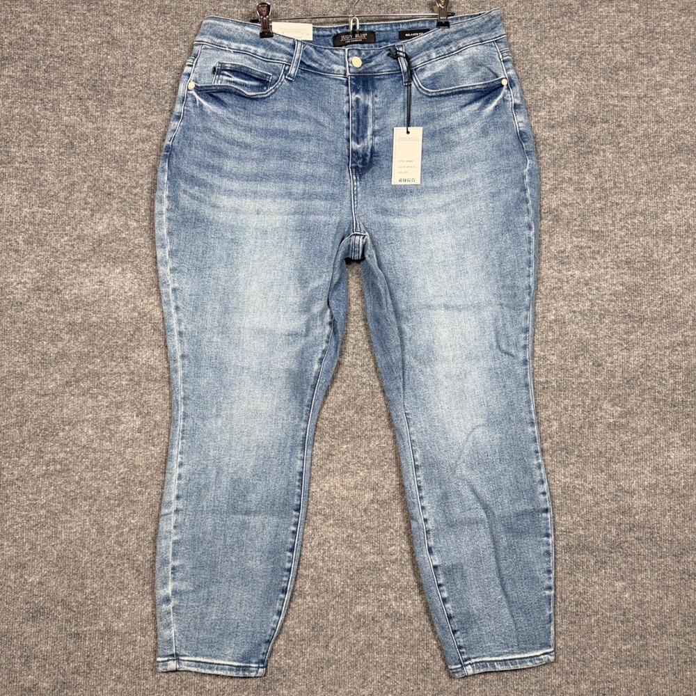 New‎ Judy Blue Size Y5 The Priscilla Jeans Judy Blue Washed Relaxed Fit Mid Rise